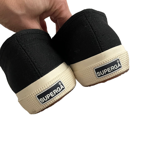 Superga Black canvas sneakers Women Size EU38/US8 - Picture 11 of 14